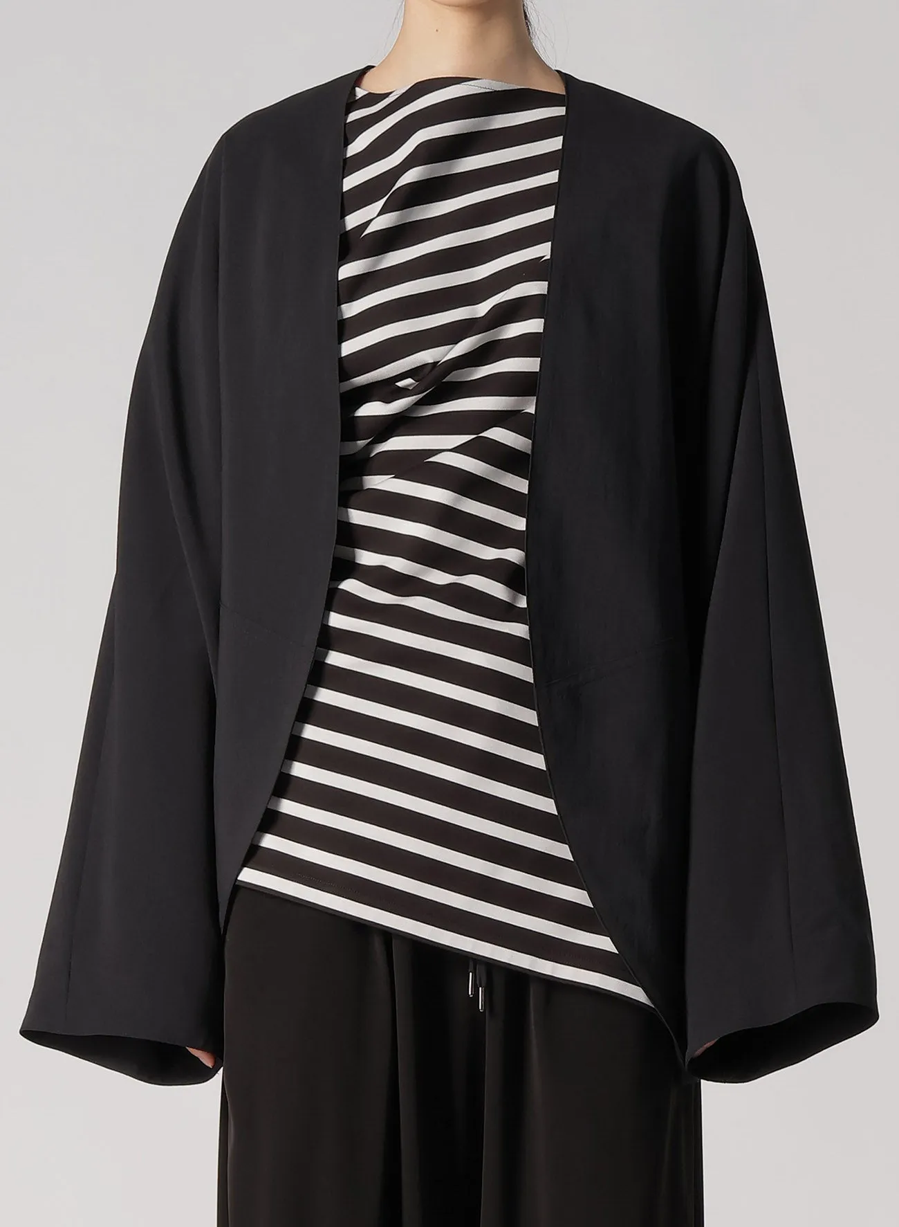 RECYCLE TASLAN NYLON GABARDINE DOLMAN SLEEVE JACKET