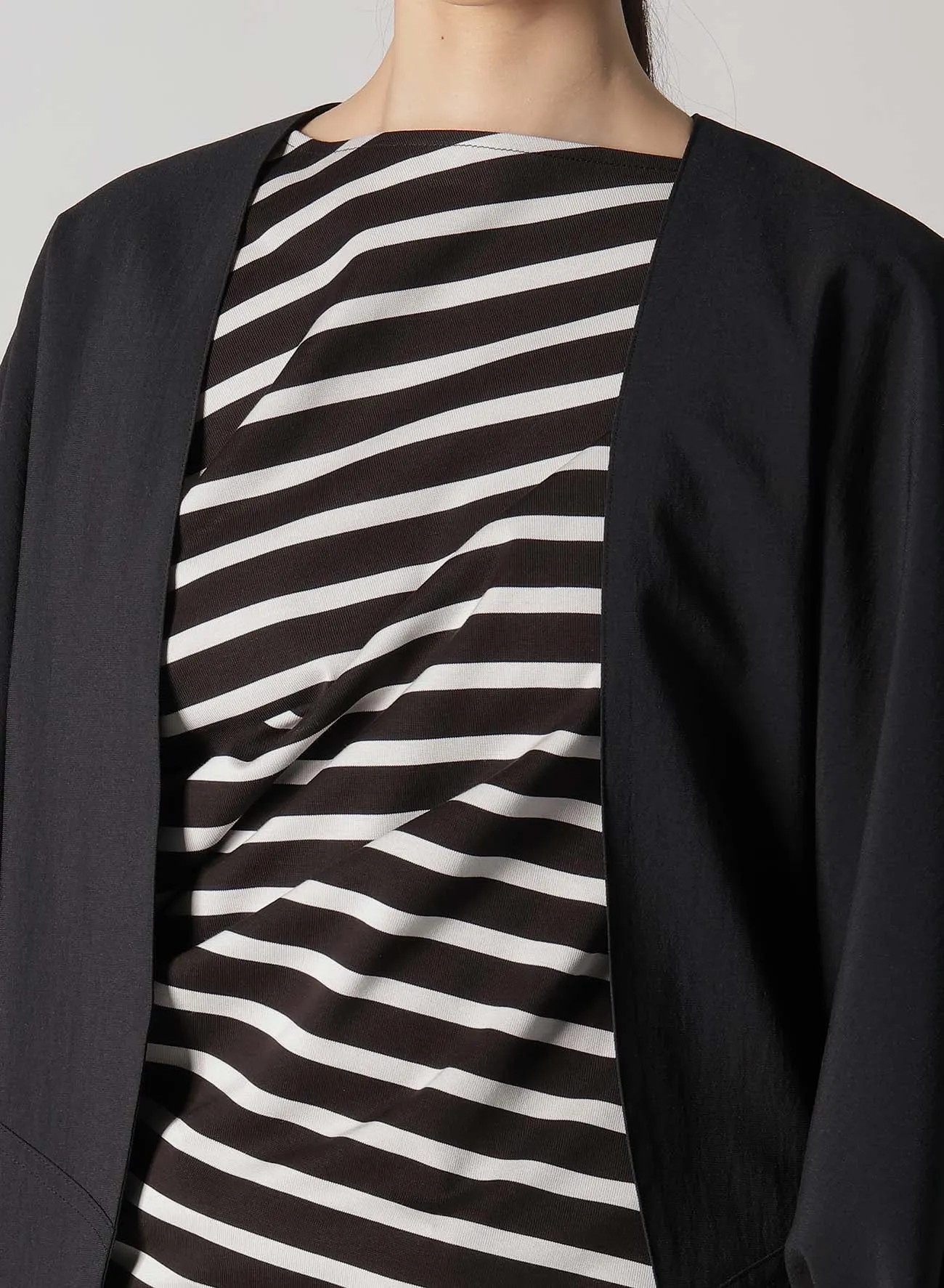 RECYCLE TASLAN NYLON GABARDINE DOLMAN SLEEVE JACKET
