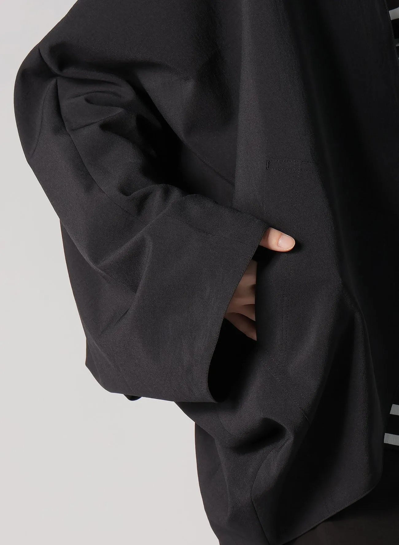RECYCLE TASLAN NYLON GABARDINE DOLMAN SLEEVE JACKET