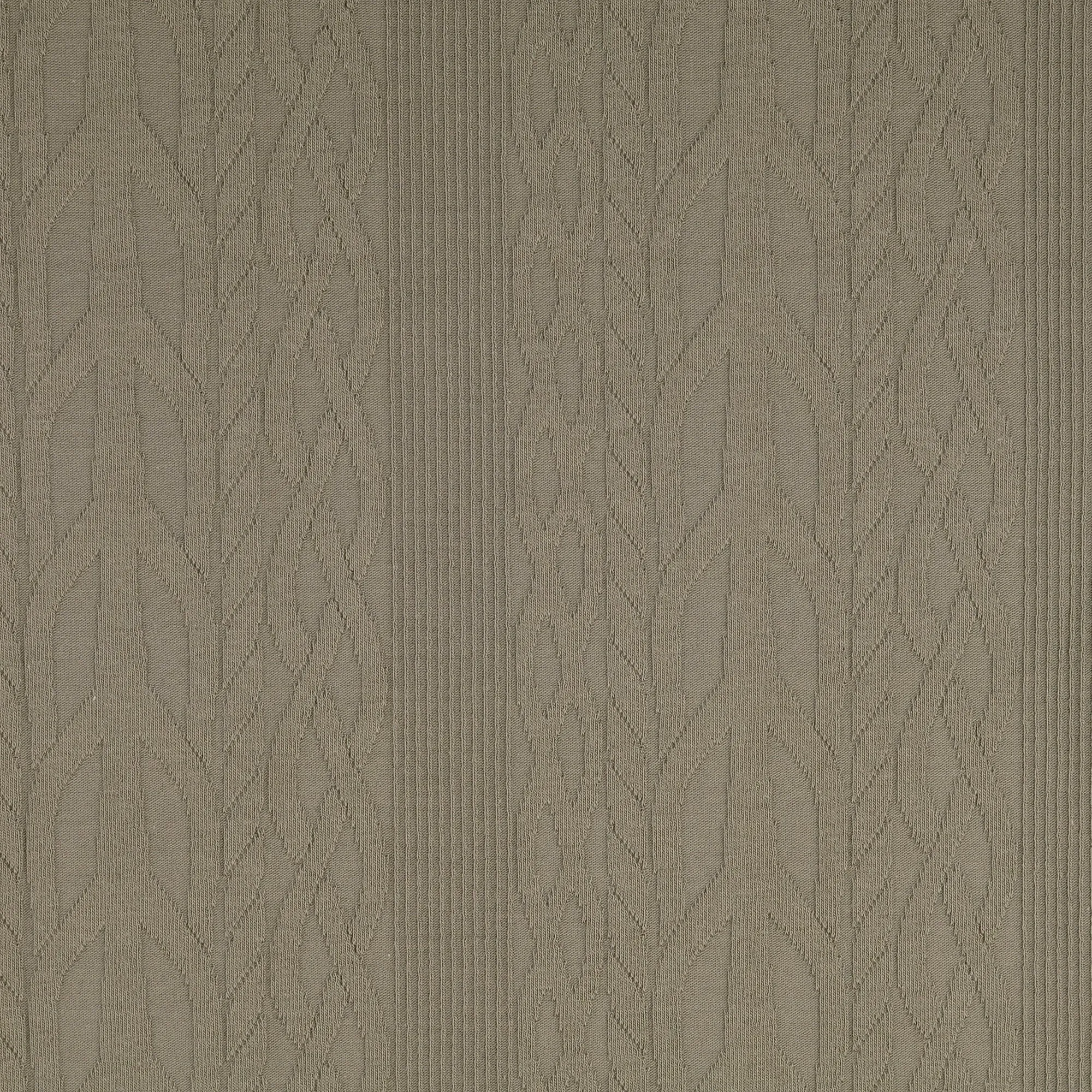 REMNANT 1.74 metres - Cotton Cable Knit Fabric in Olive