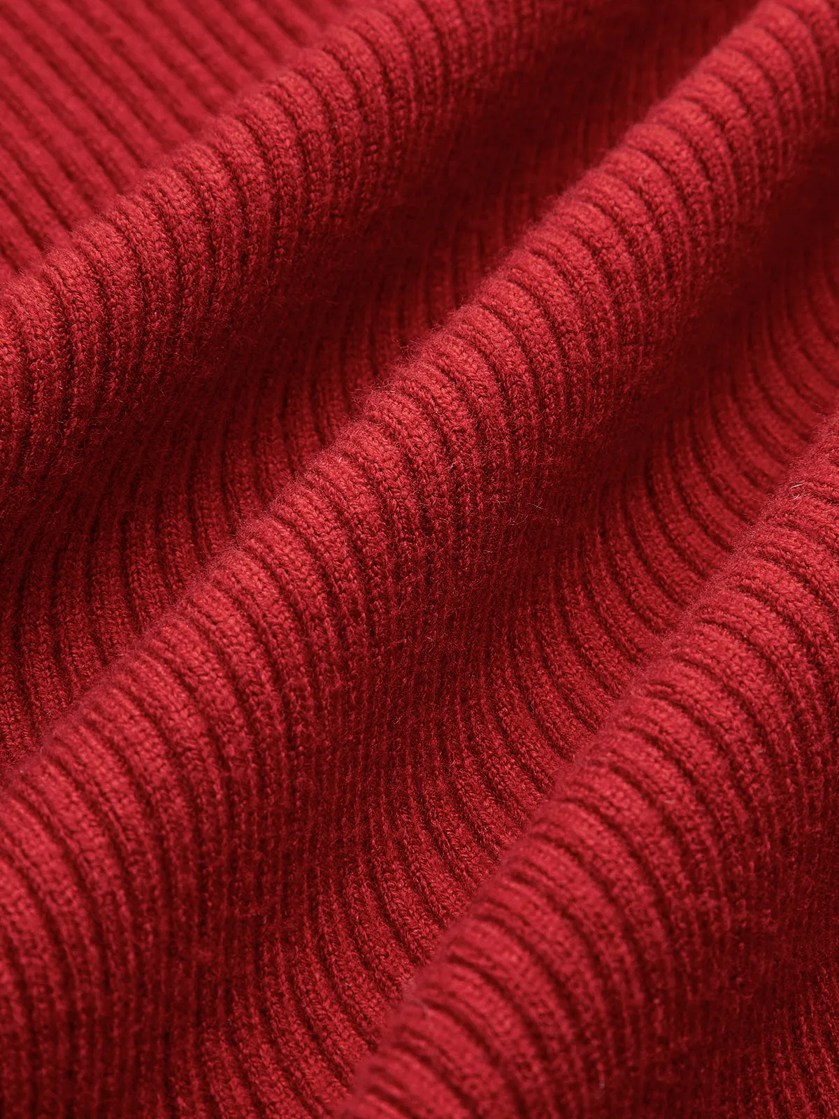 Ribbed Metal Design Polo Cardigan
