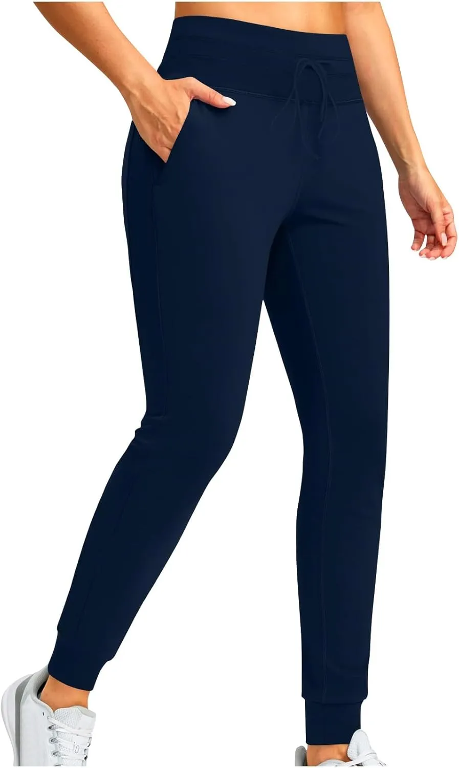 RKSTN Womens Fall Winter Yoga Pants Fleece Lined Leggings High Waist Drawstring Stretchy Sports Running Fitness Pant