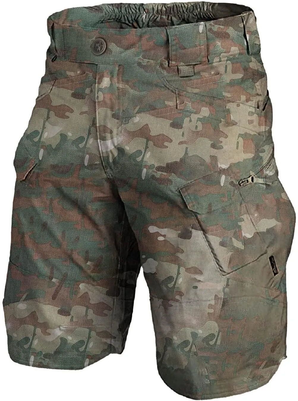 RTRDE Men's Casual Outdoor Shorts Elastic Waist Lightweight Water Resistant Quick Dry Fishing Hiking Shorts, S-5XL