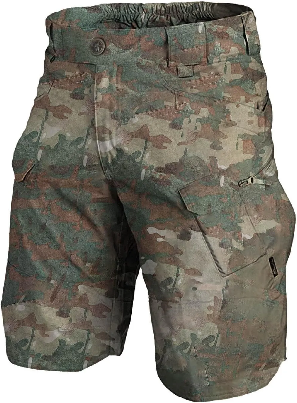 RTRDE Men's Casual Outdoor Shorts Elastic Waist Lightweight Water Resistant Quick Dry Fishing Hiking Shorts, S-5XL