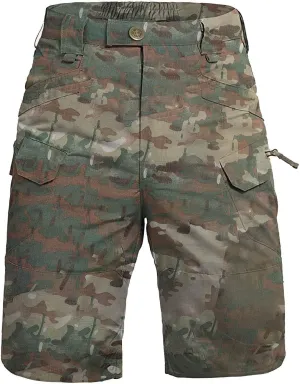 RTRDE Men's Casual Outdoor Shorts Elastic Waist Lightweight Water Resistant Quick Dry Fishing Hiking Shorts, S-5XL