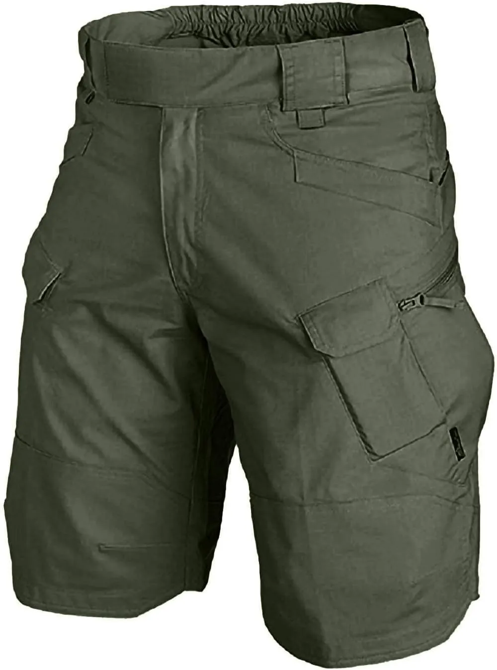 RTRDE Men's Casual Outdoor Shorts Elastic Waist Lightweight Water Resistant Quick Dry Fishing Hiking Shorts, S-5XL