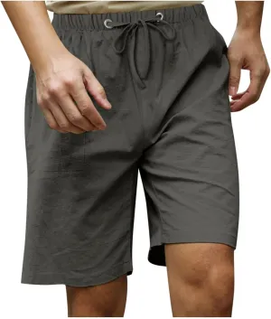 RTRDE Men's Summer Casual Beach Shorts Drawstring Lightweight Elastic Waist Walking Shorts with Pockets Trendy, M-5XL