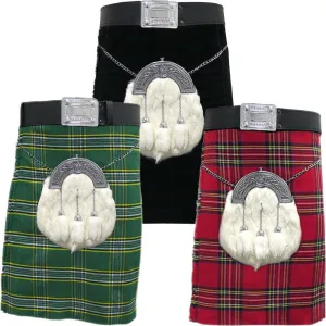 Scottish Men's Kilt Outfits  Professional 8 Yard Tartan Traditional  Highland Dress Tartan Kilt  Set.