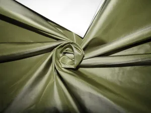 SILK TAFFETA FABRIC LIGHT OLIVE X Silver color 54" wide TAF29[1]