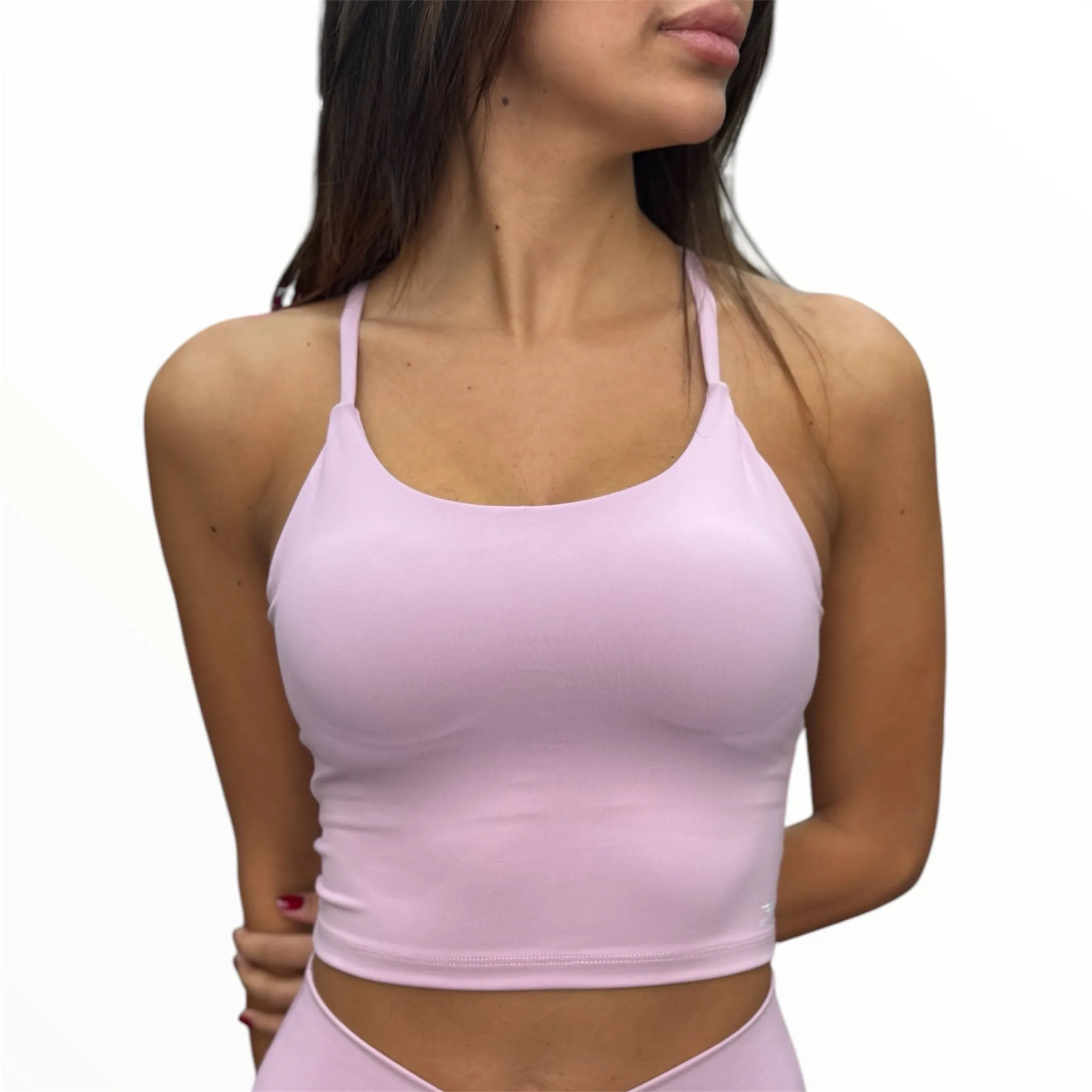 Sleek Support Padded Top - Blush