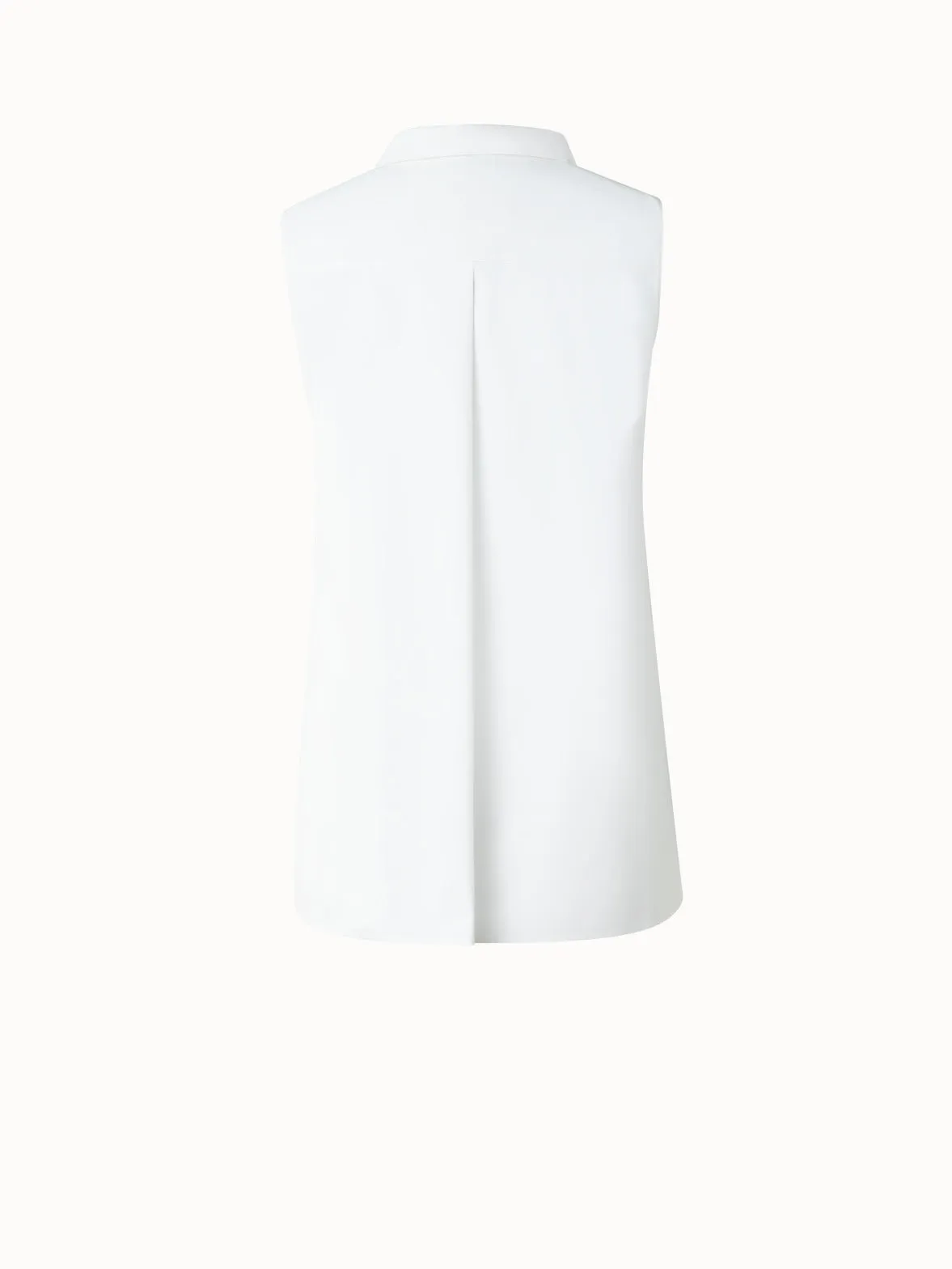 Sleeveless Cotton Tie Knot Blouse