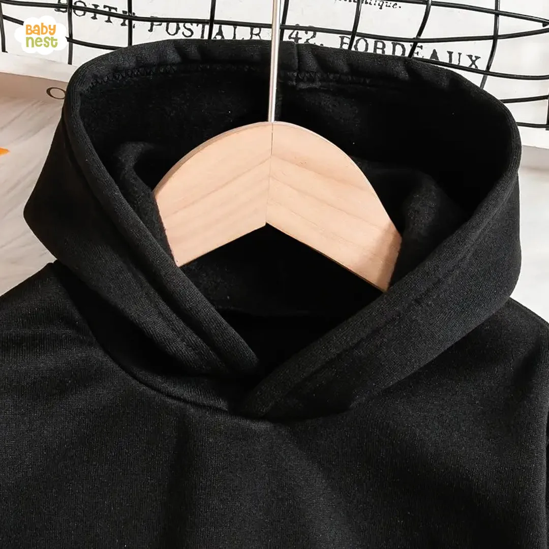Snuggle Pup Nice Buddy Fleece Baby Hoodie -Black