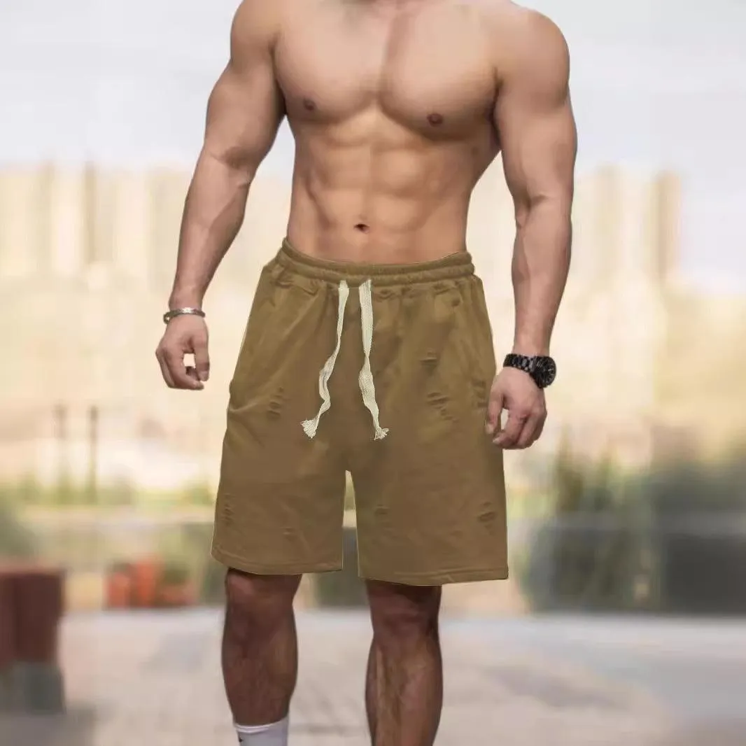 Solid Color Shorts Loose Breathable Casual Shorts