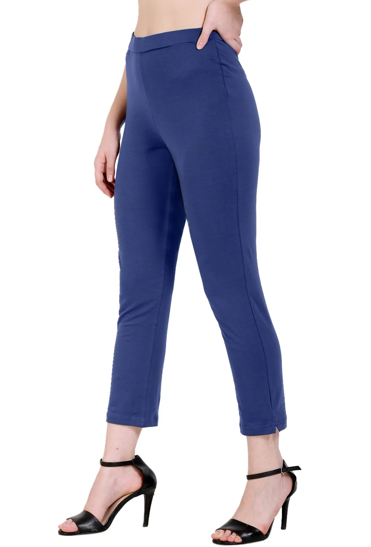 Sona Women's/Girl's International Soft  Cotton Regular Fit Straight Pants/Trouser-Orange