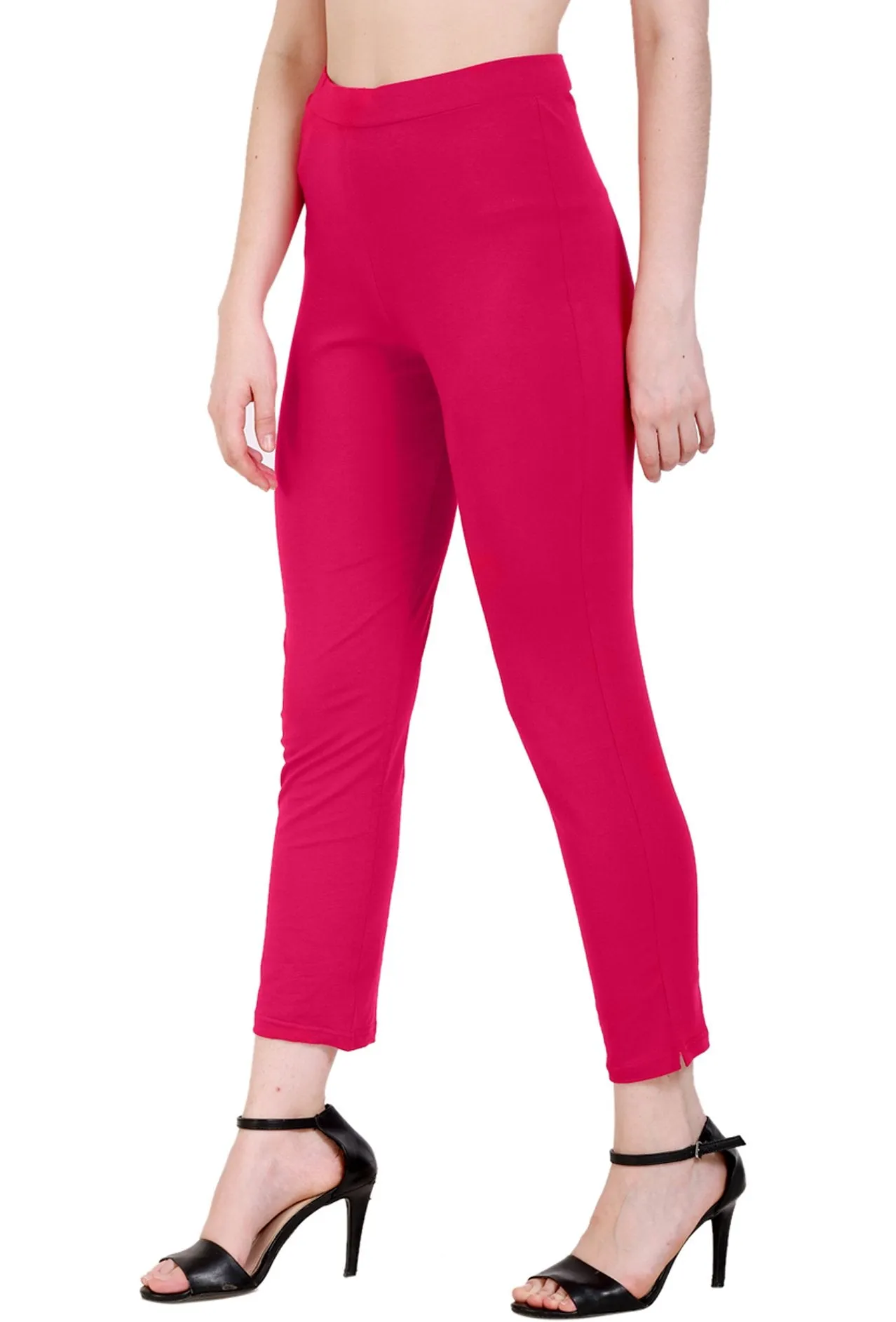 Sona Women's/Girl's International Soft  Cotton Regular Fit Straight Pants/Trouser-Orange
