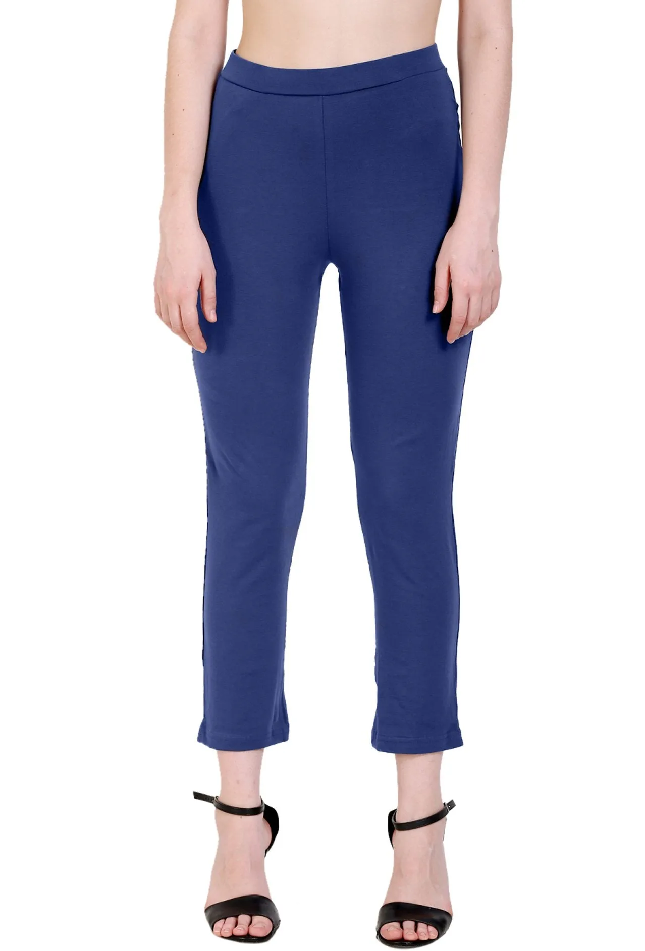 Sona Women's/Girl's International Soft  Cotton Regular Fit Straight Pants/Trouser-Orange