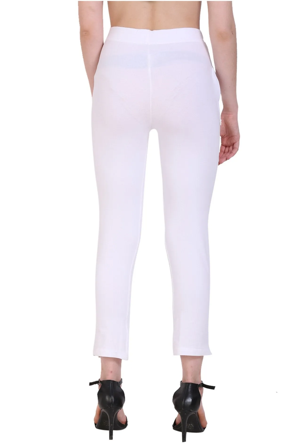 Sona Women's/Girl's International Soft  Cotton Regular Fit Straight Pants/Trouser-Orange
