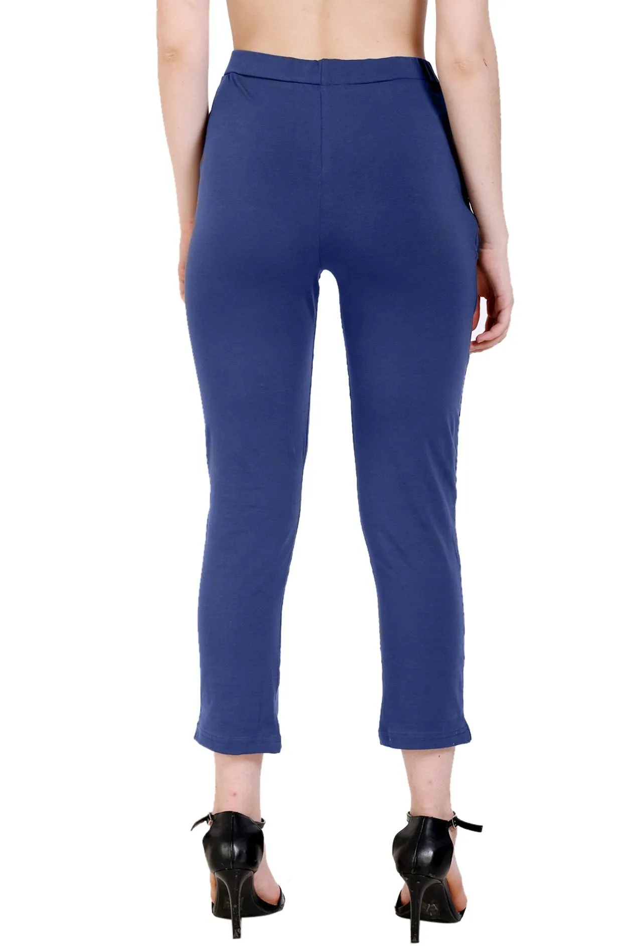 Sona Women's/Girl's International Soft  Cotton Regular Fit Straight Pants/Trouser-Orange