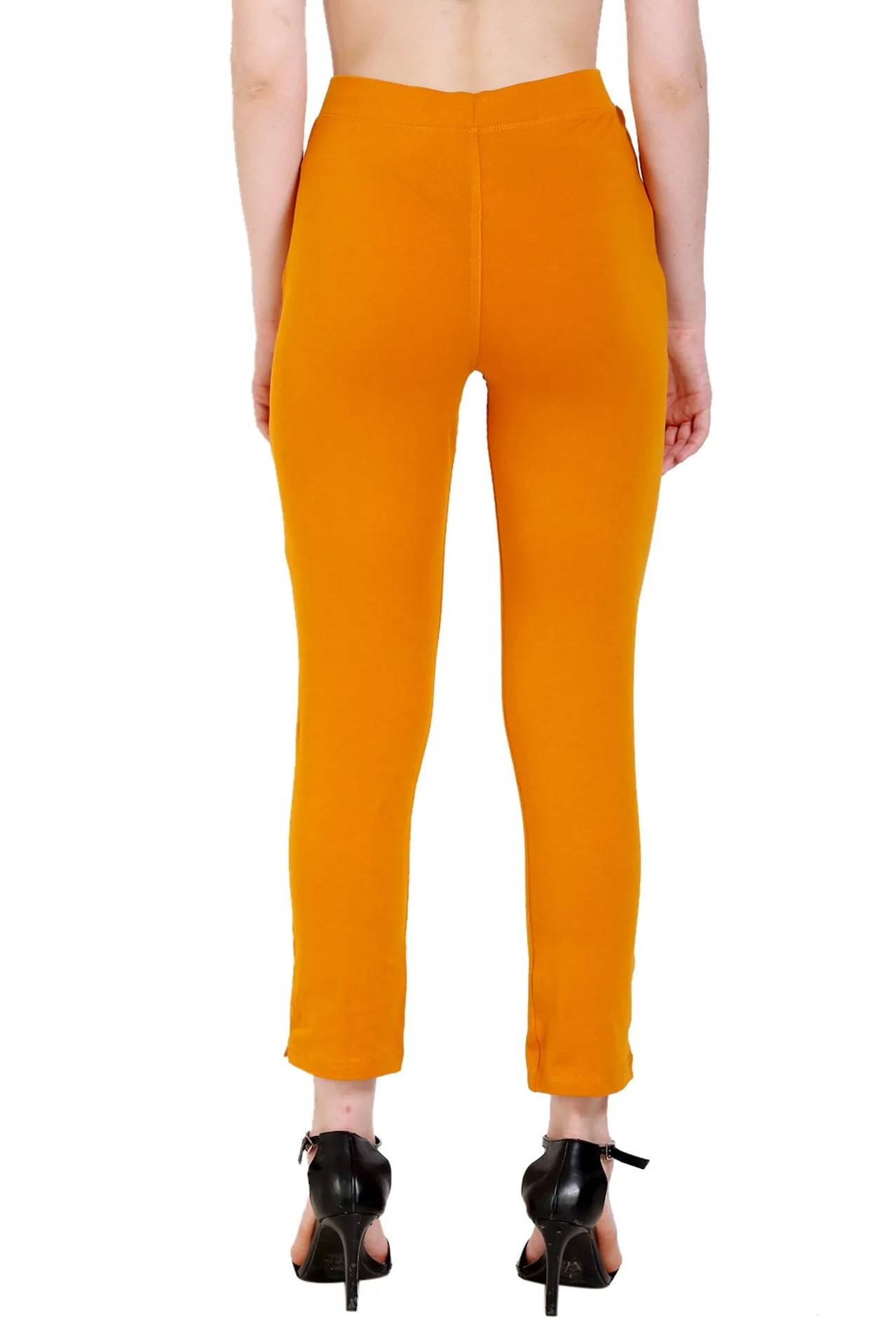 Sona Women's/Girl's International Soft  Cotton Regular Fit Straight Pants/Trouser-Orange