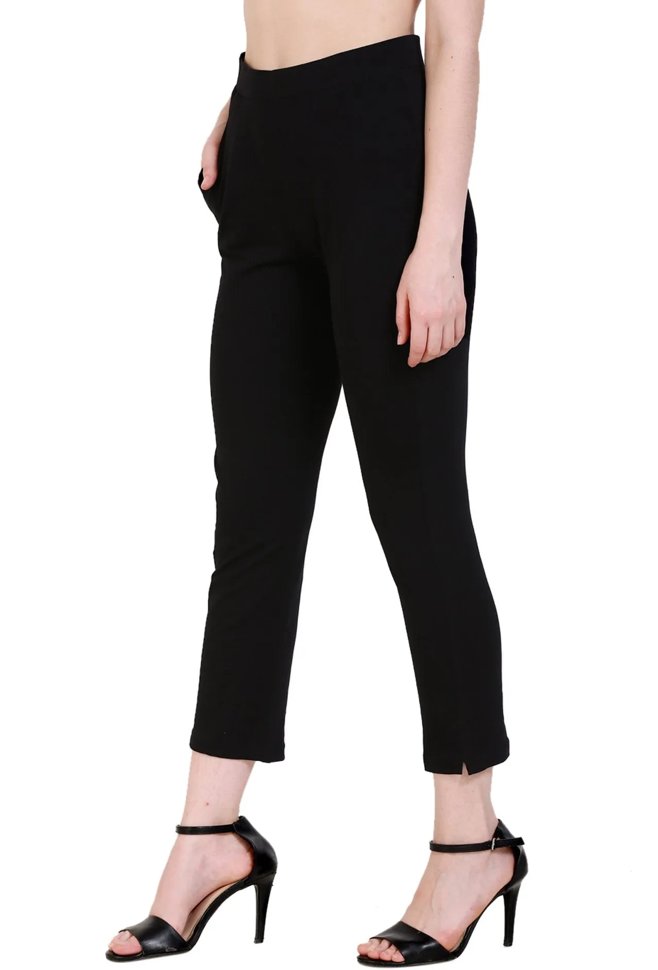 Sona Women's/Girl's International Soft  Cotton Regular Fit Straight Pants/Trouser-Orange
