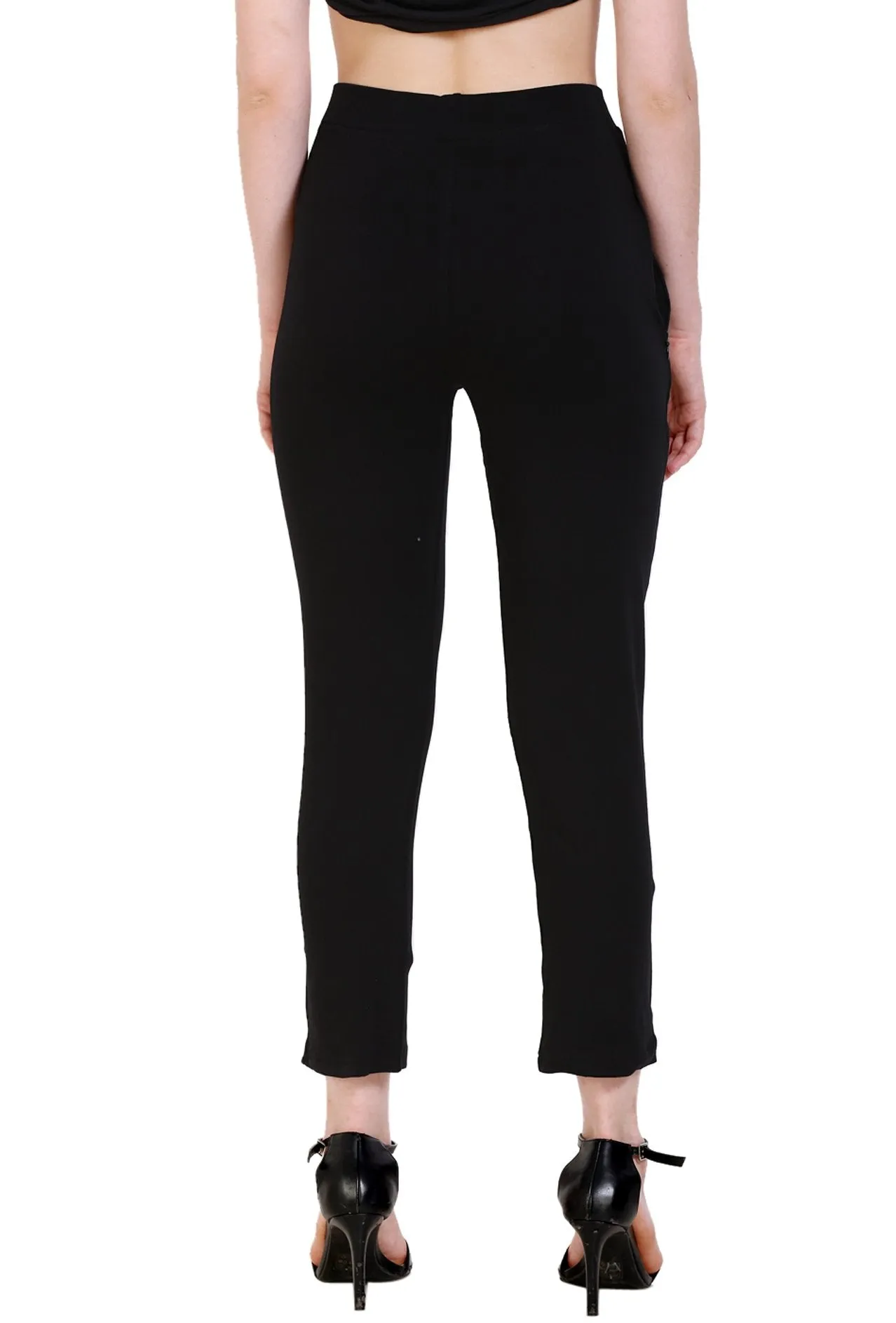 Sona Women's/Girl's International Soft  Cotton Regular Fit Straight Pants/Trouser-Orange