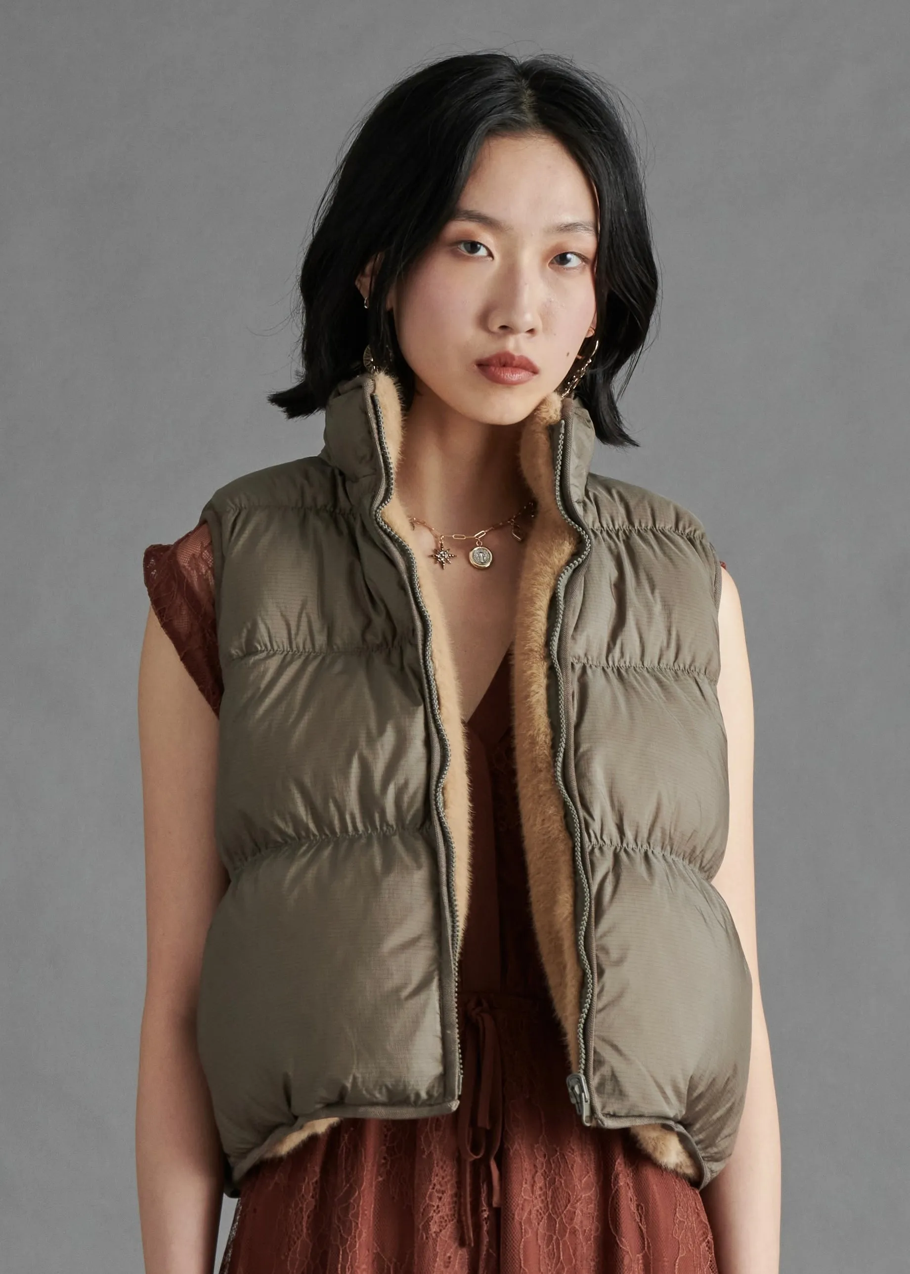Steve Madden: Brady Vest in Grey