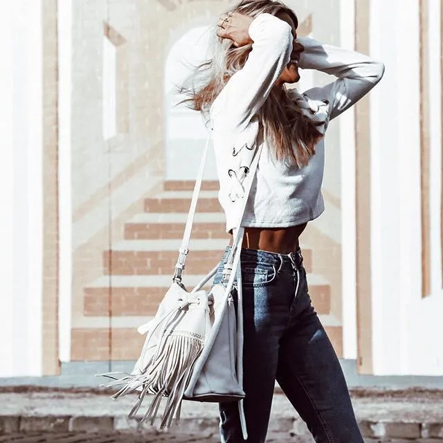 Straps Deep V-neck Pure Color Crop Pullover Sweater