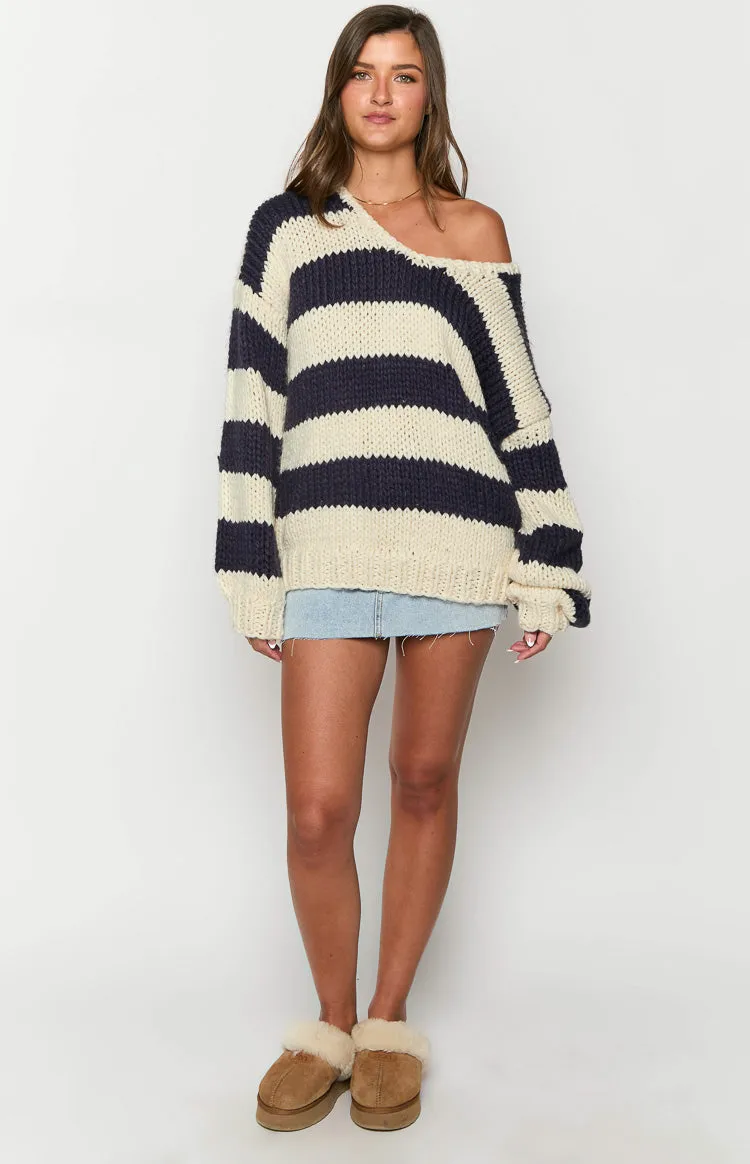 Striped Knit Sweater