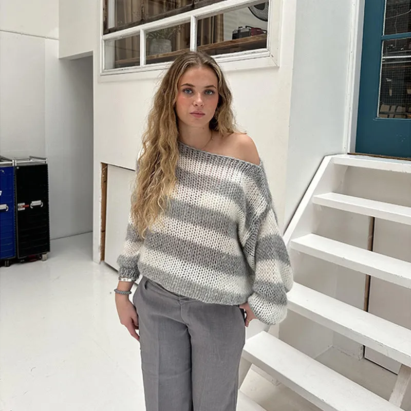Striped Knit Sweater