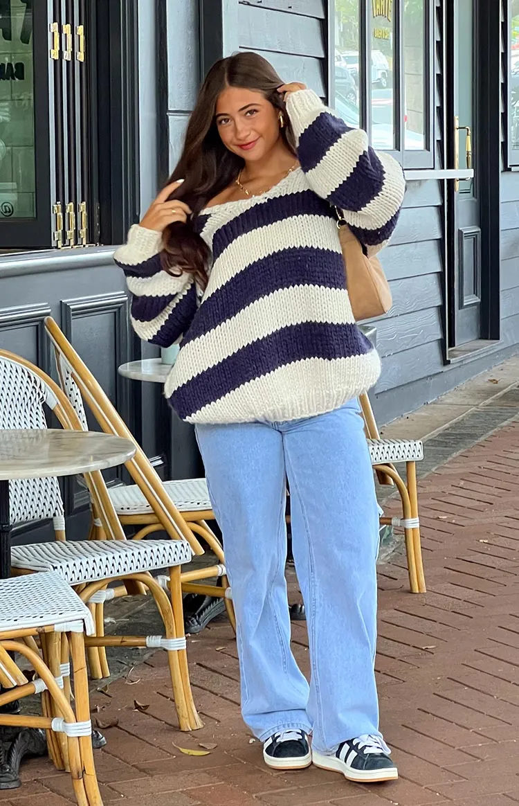 Striped Knit Sweater