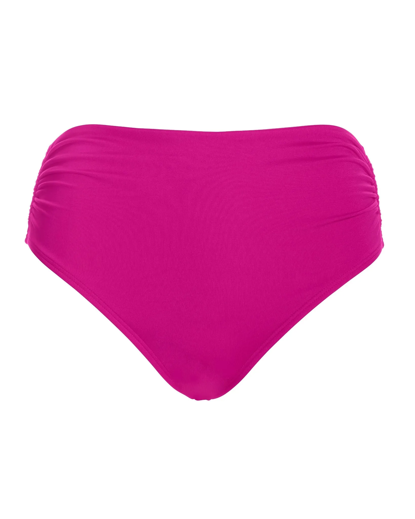 Swim Sense High-Waisted Bikini Bottom Fuchsia Red