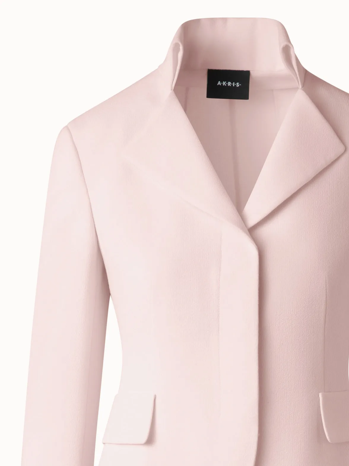 Tailored Wool Crêpe Double Face Jacket