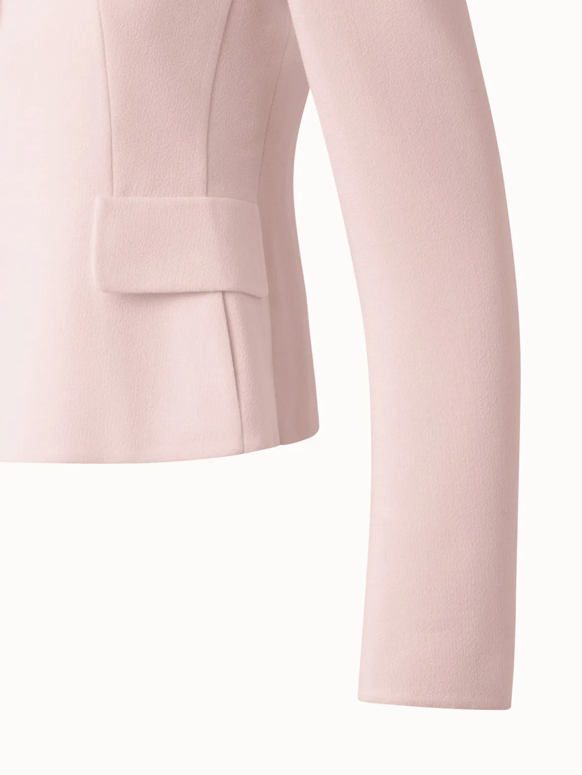 Tailored Wool Crêpe Double Face Jacket