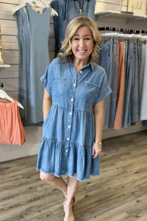 Tencel Flair Shirt Dress