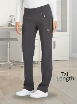 Tend Cherokee iFlex TALL Straight Leg Pull-on Pant Pewter - Inseam 34" (86 cm) TD-CK002TPWT