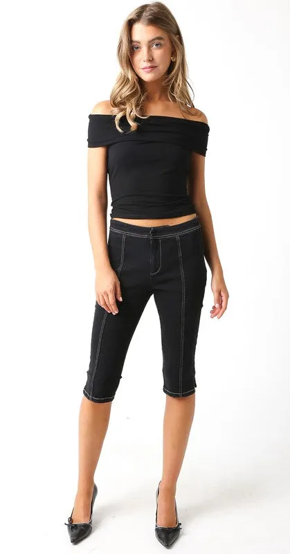 The Leslie top- Black