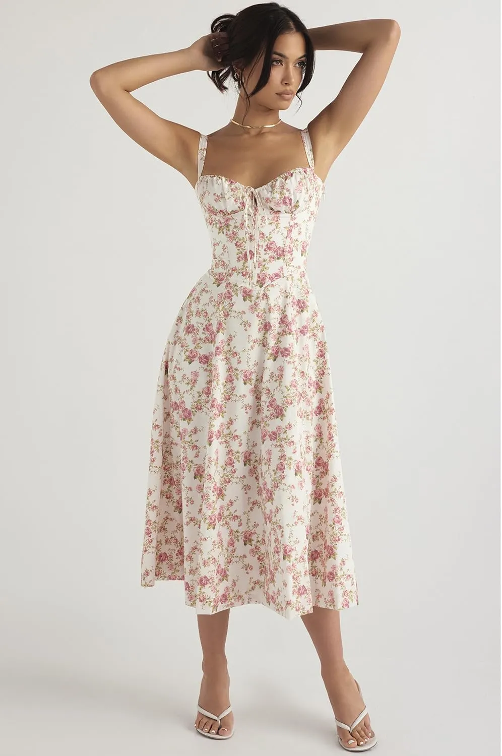 TICBRY Print Bustier Dress Women Sexy Strap Backless Slim Maxi Dress Summer Elegant Sleeveless Evening Club Party Sundress