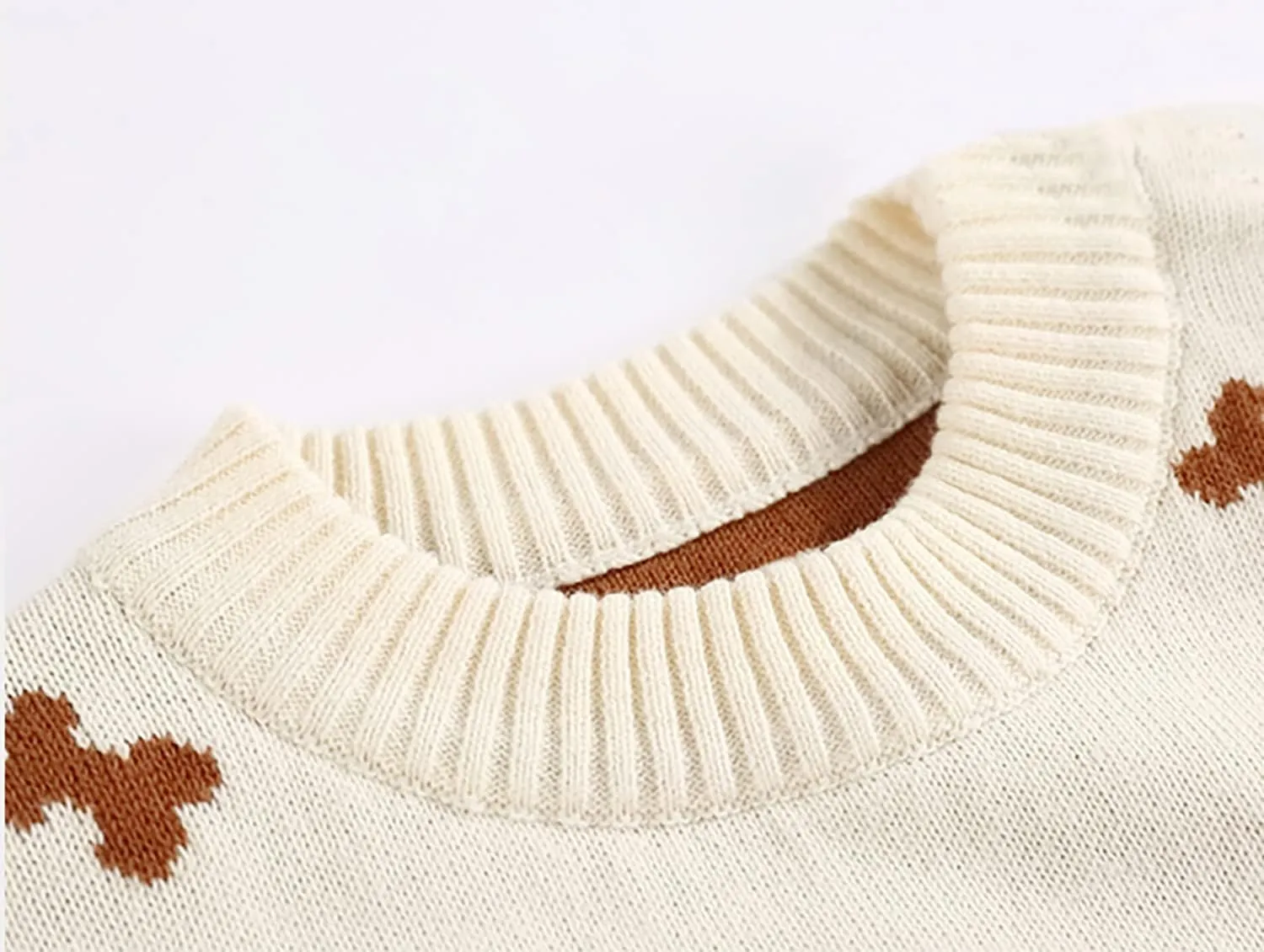 Toddler Baby Boy Knit Sweater Pullover Cotton Cartoon Sweatshirt