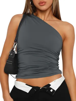 Trendy Queen Womens Going Out Tops Summer Spring Tank Crop Outfit Cute Y2k Shirts Corset Fashion Workout Clothes 2025