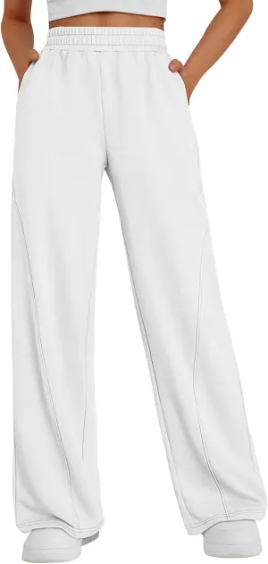 Trendy Queen Women's Wide Leg Sweatpants Baggy Y2K High Waisted Joggers Fall Fashion Clothes with Pockets 2025