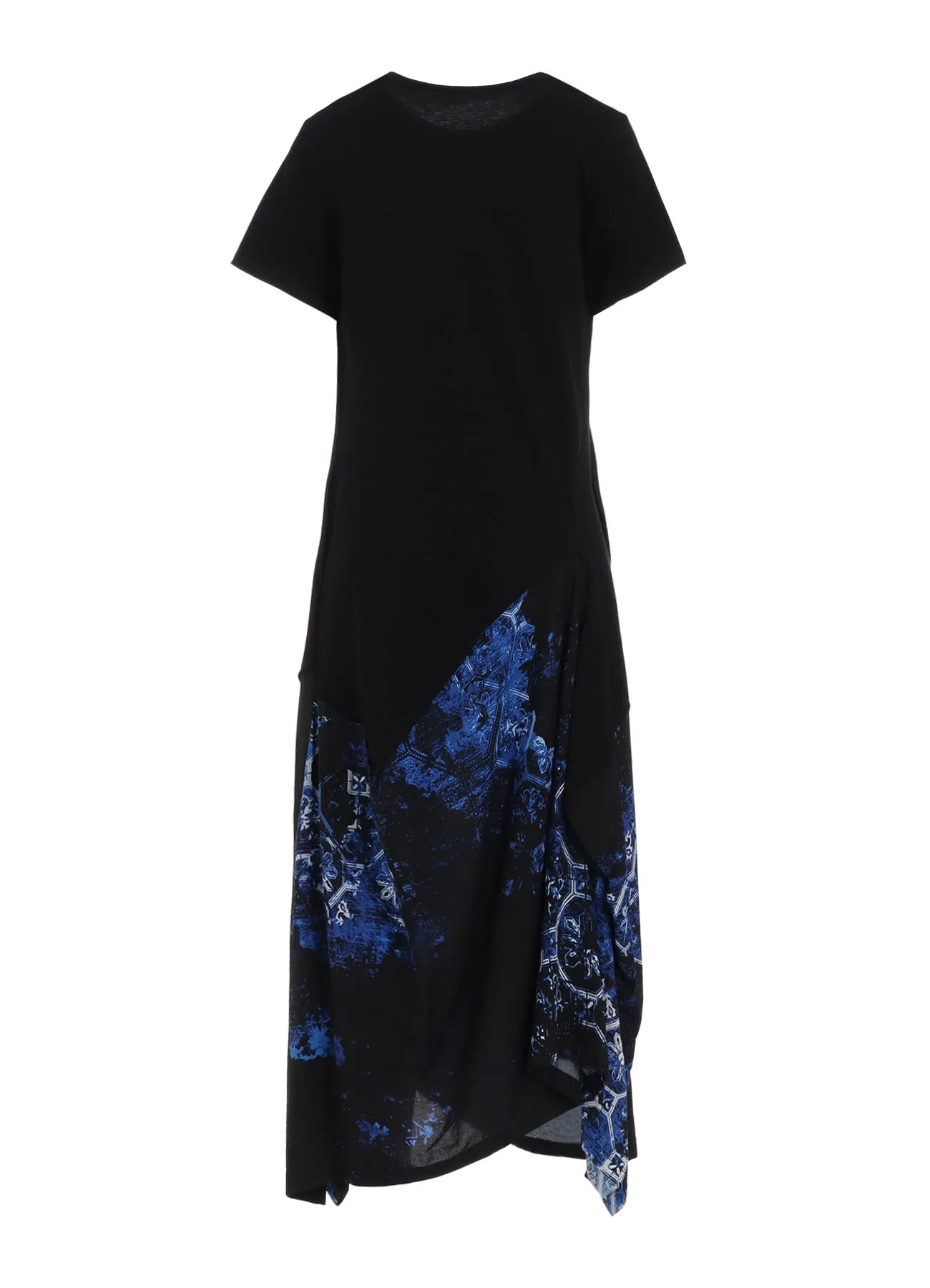 ULTIMA TRICOT RAYON PRINT TILE PATTERN SQUARE T-DRESSES
