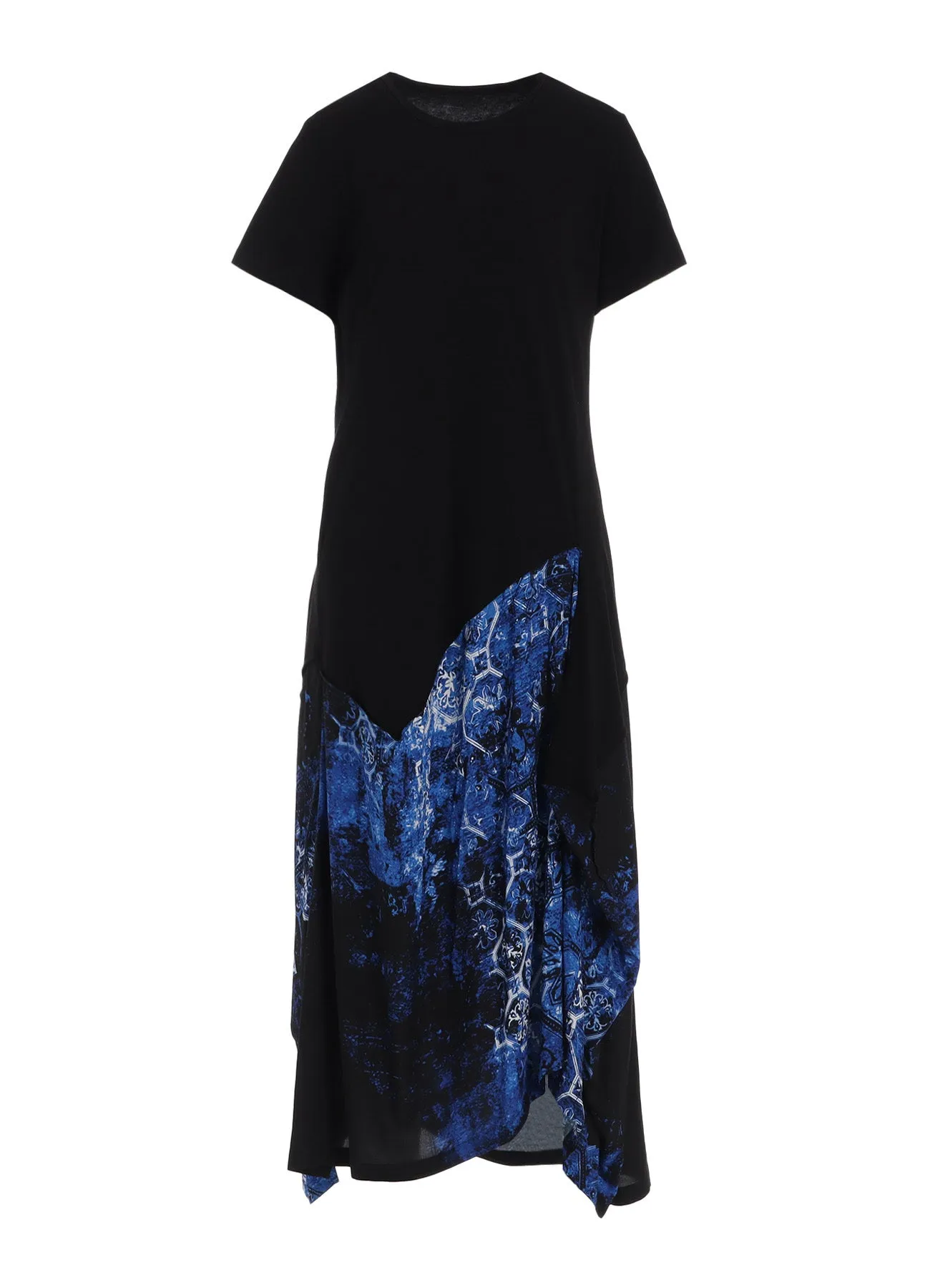 ULTIMA TRICOT RAYON PRINT TILE PATTERN SQUARE T-DRESSES