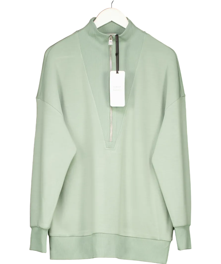 Varley Green DoubleSoft Masie Longline Sweater UK M