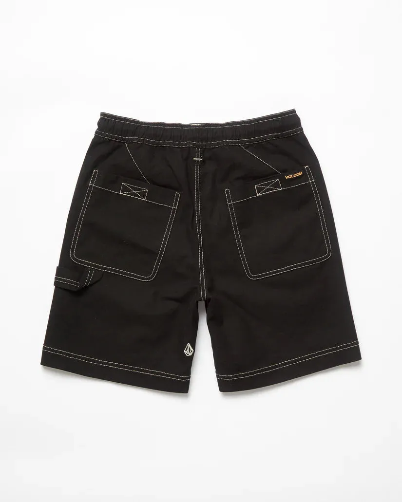 Volcom Kid's Krafter Kombat Short Black WA420VB8_BLK