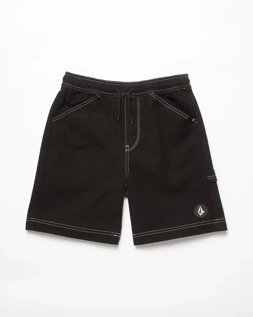 Volcom Kid's Krafter Kombat Short Black WA420VB8_BLK