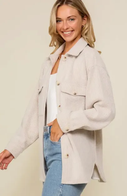 Waffle Knit Shacket