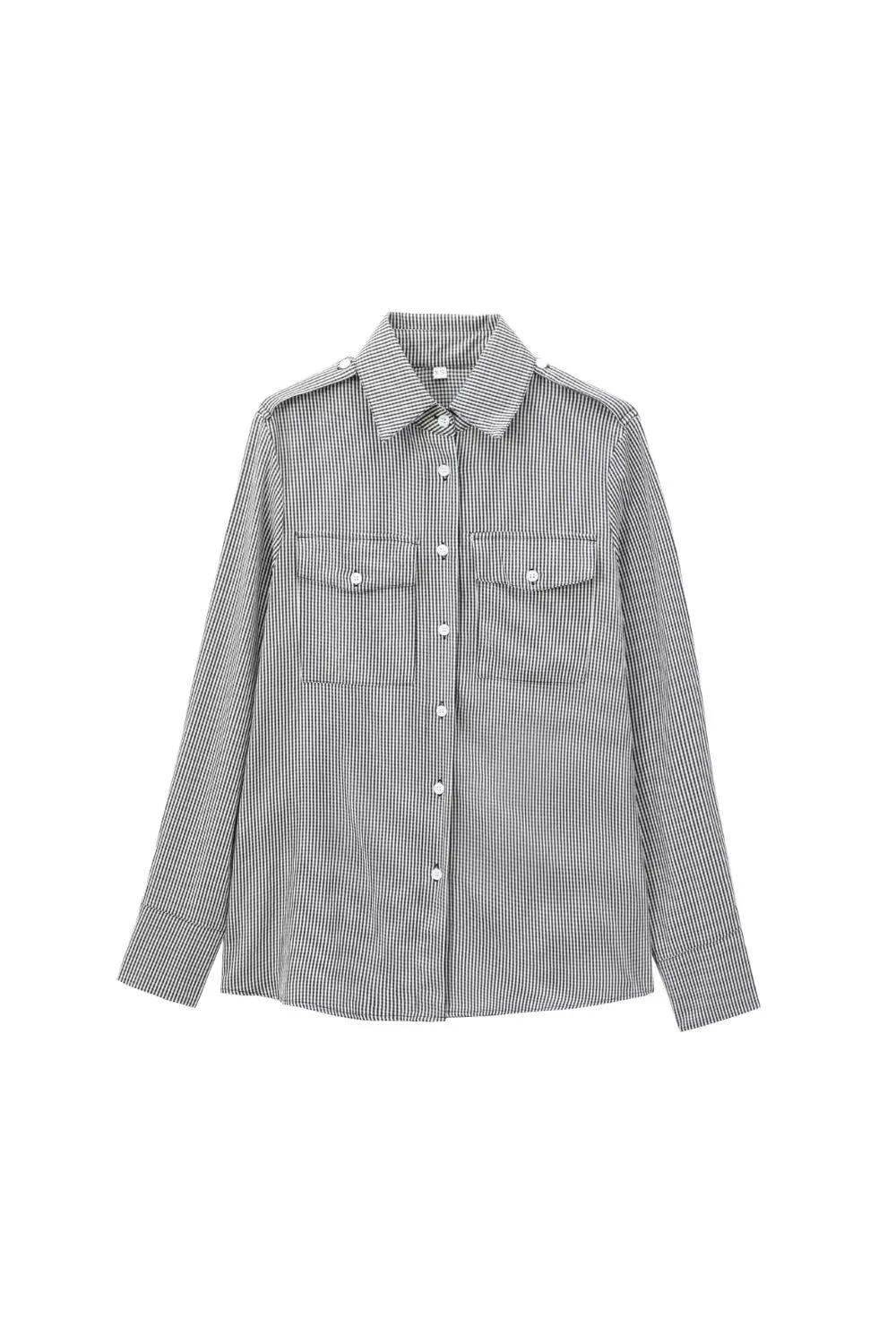 'Willow' Stylish Minimalist Plaid Long-Sleeve Shirt