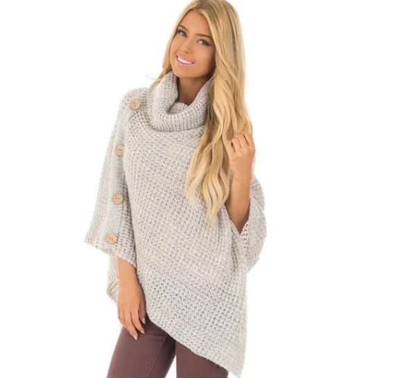 Women Elegant Knitted Oversize Pullover