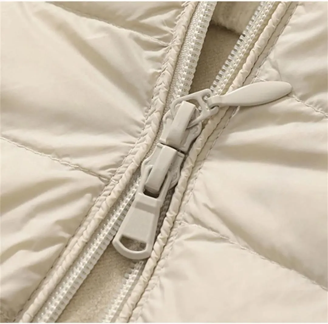 Women Midi Long Lightweightthin Down Vest Women Winter Long Hooded Jackets Slim Waistcoat Casual Basic