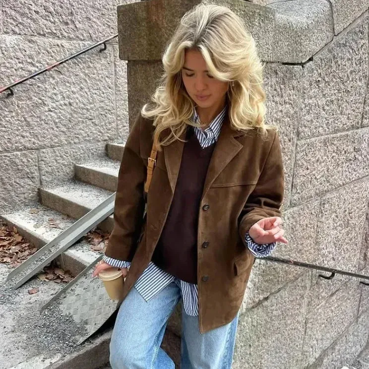 Women Vintage Suede Jackets